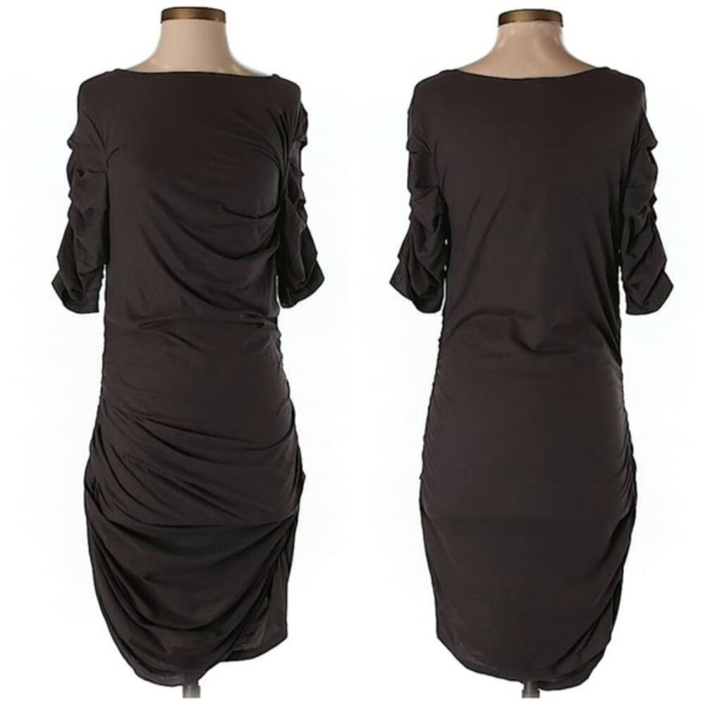 Clu Gray Side Rouched Dress Size Small